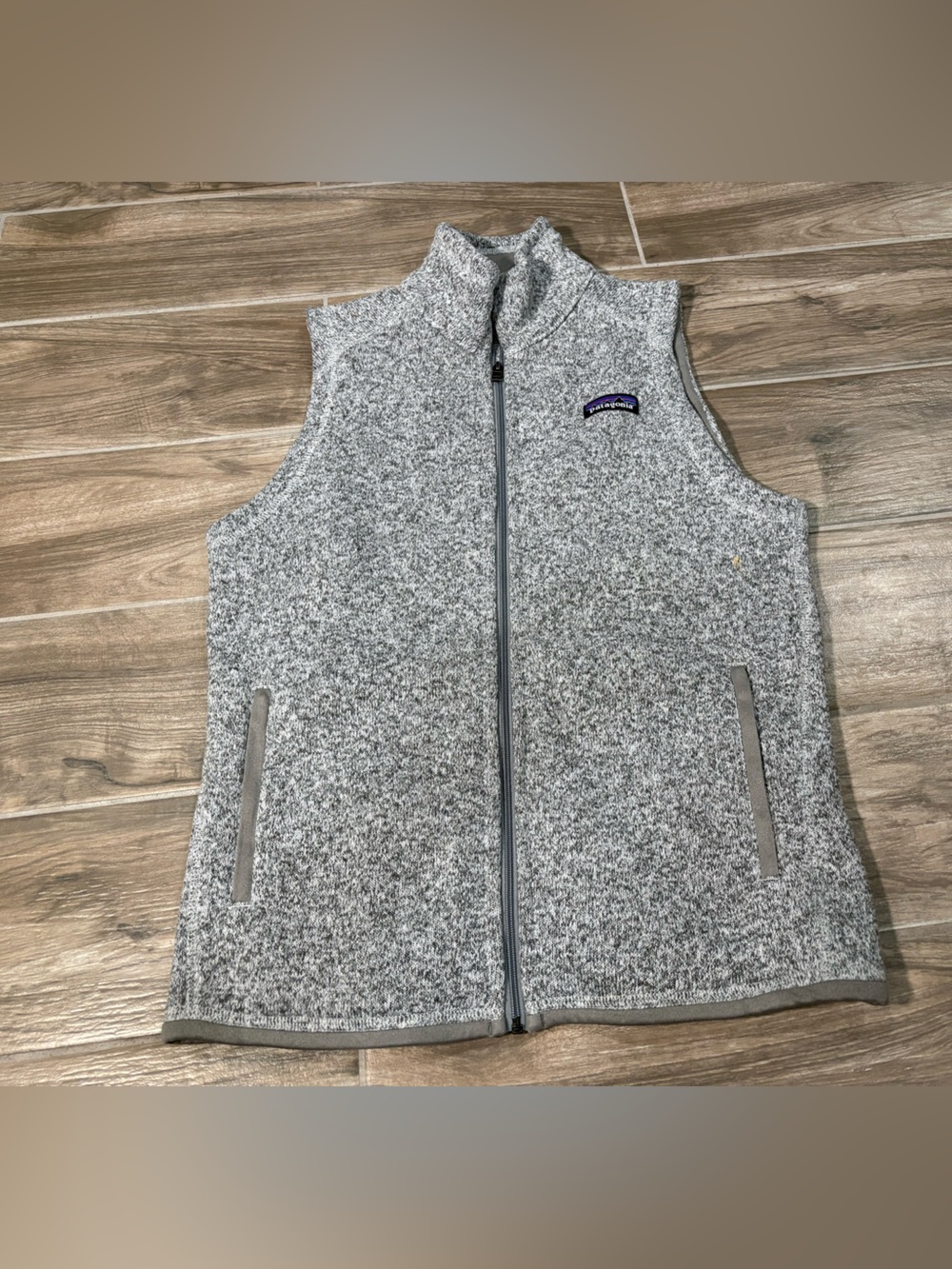 Patagonia Better Sweater Vest Womens Medium Gray Heather Full Zip Fleece